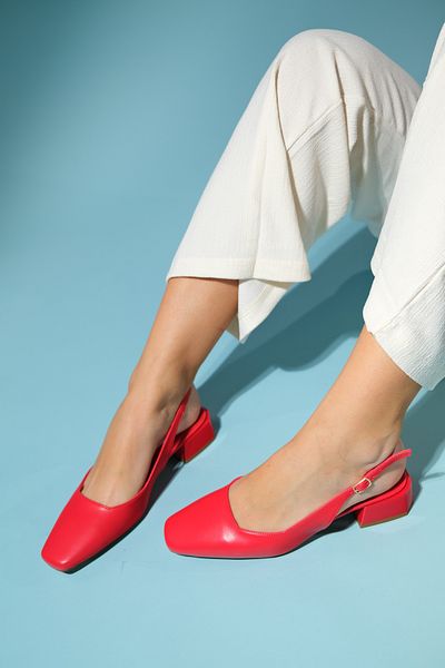 LuviShoes STATE Red Skin Women's Heeled Shoes