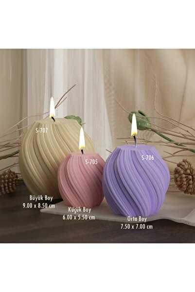 AnkaHobiMarket Örgü Mum Silikon Kalıp (Küçük Boy) (S705)