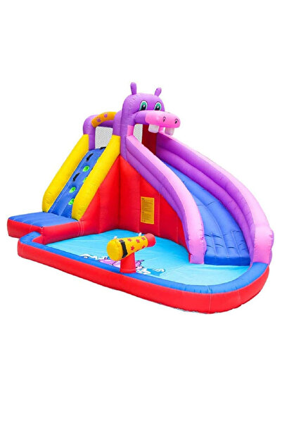 KÜLTÜR ÇOCUK OKUL ÖNCESİ EĞİTİM ARAÇLARI Pembe Hipopotam Sulu Oyun Parkı Şişme Su Kaydırağı Şişme Çocuk Aqua Oyun Parkı Modelleri