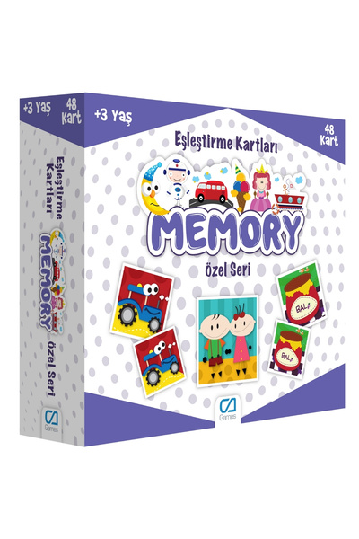 CA Games Özel Seri Temalı 48 kartlı Eğitici Memory Çocuk Eşleştirme Hafıza Oy...