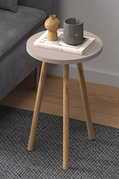 Monte Sehpa Roma Yan Sehpa Krem Natural