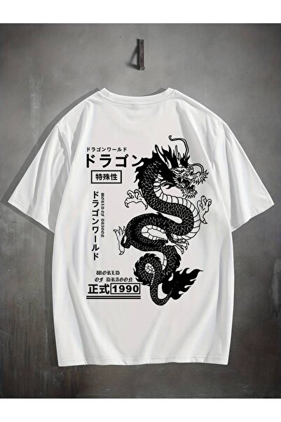 GALASHOP Dragon Graphic T-shirt for Men