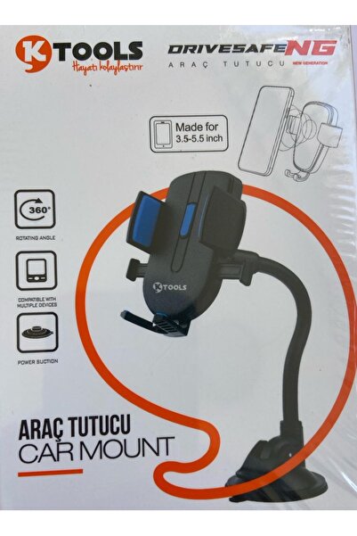 Ktools DRIVESAFE SLIDE SIYAH TELEFON TUTUCU