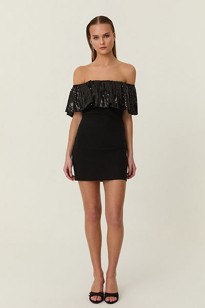 Quzu Rochie mini cu paiete neagră