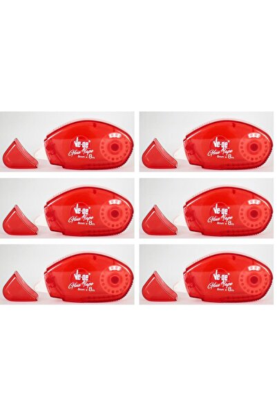 Ve-ge Glue Tape Şerit Bant 8mm x 8m 6 Adet