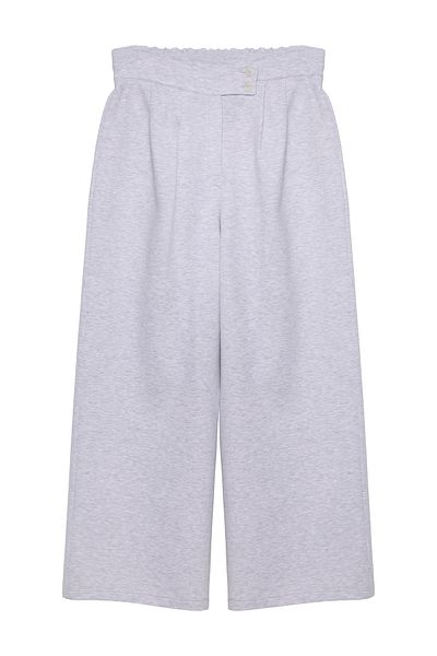 Quzu Wide Leg Sweatpants Gray
