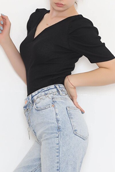 Moka Shopin Princess Sleeve Blouse Black - 11697.1567