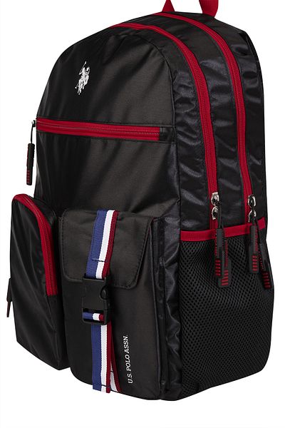 U.S. Polo Assn. US Polo Assn 24040 UNISEX SCHOOL BACKPACK LAPTOP BAG BLACK