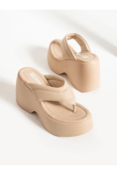Alemdar Shoes GARCIA Mink High Heeled Women's Slippers