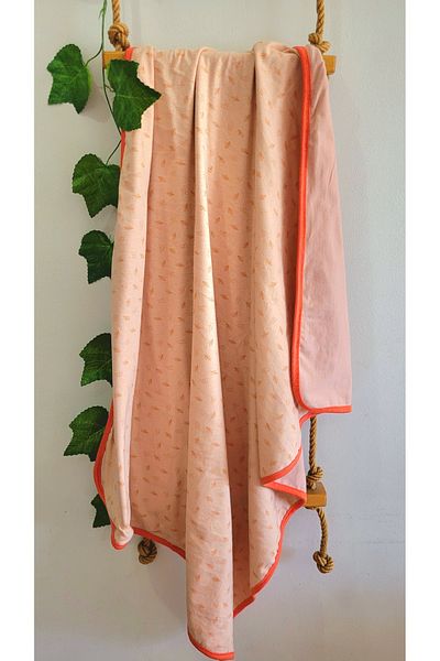 Alpar Tekstil Cotton Soft Double Layer Combed Baby Girl-Boy Swaddle Blanket Outlet/orange