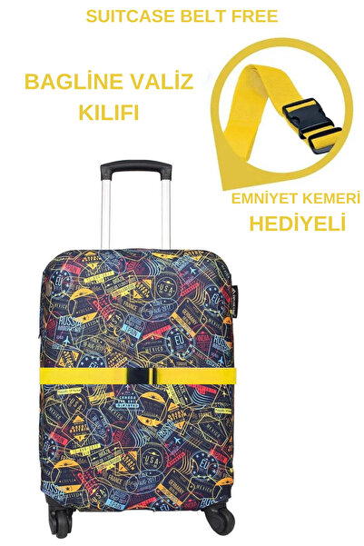 Bagline Προστατευτικό κάλυμμα βαλίτσας (WORLD TRAVEL) ΜΕΓΕΘΟΣ ΚΑΜΠΙΝΑΣ
