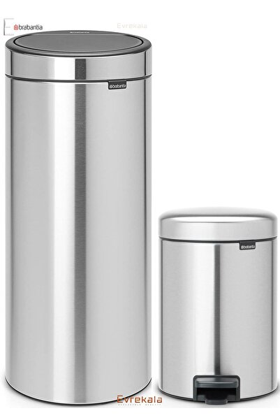 Brabantia Evrekala Shop Çöp Kutusu Seti Dokunmatik 30 Lt Ve Pedallı 3 Litre H...