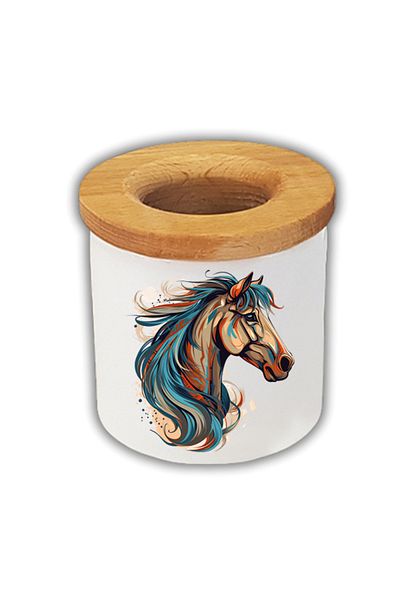 lili hediyelik Θήκη για στυλό Running Horse Printed - Κουτί θήκης για στυλό επιφάνειας εργασίας