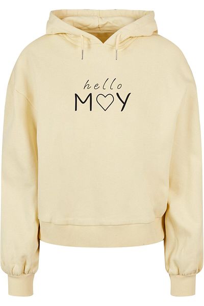 Merchcode Damen Ladies Spring - Hello May Organic Oversized Hoody