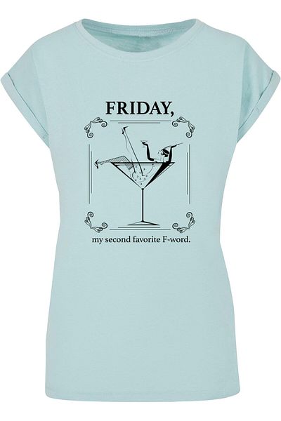 Mister Tee Damen Ladies F-Word Extended Shoulder Tee