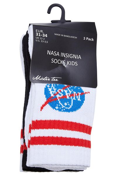 Mister Tee Accessoires NASA Insignia Socken Kinder 3er Pack