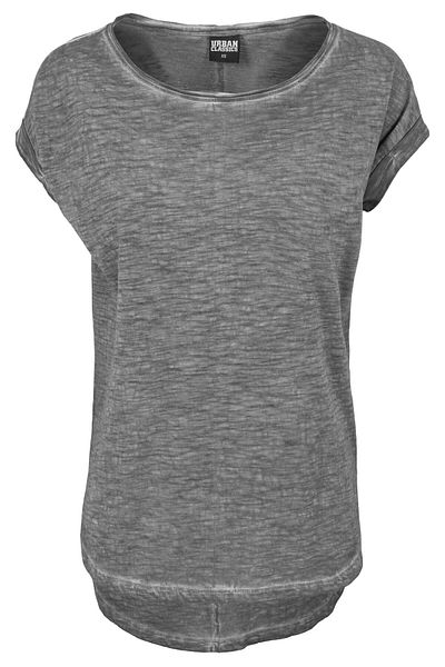 Urban Classics Damen Ladies Long Back Shaped Spray Dye Tee