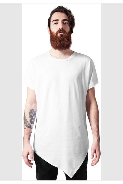 Urban Classics Herren Asymetric Long Tee