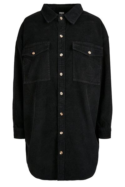 Urban Classics Damen Ladies Long Corduroy Overshirt
