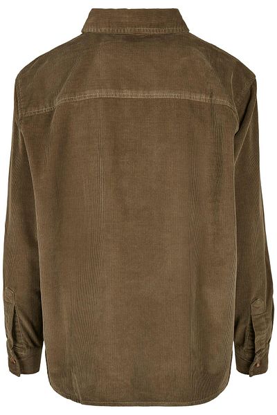 Urban Classics Damen Ladies Corduroy Oversized Shirt