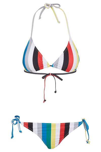 Urban Classics Damen Bayan Çizgili Bikini