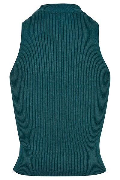 Urban Classics Damen Kurzes Rippstrick-Rollkragenoberteil für Damen