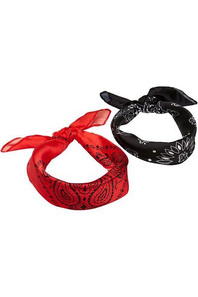 Urban Classics Unisex Saten Bandana 2'li Paket