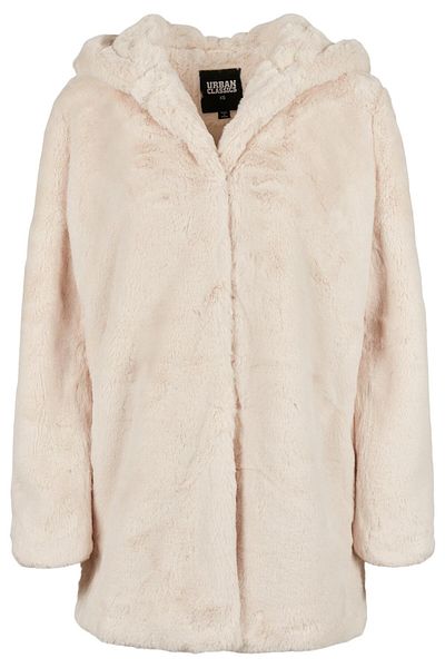 Urban Classics Damen Ladies Hooded Teddy Coat
