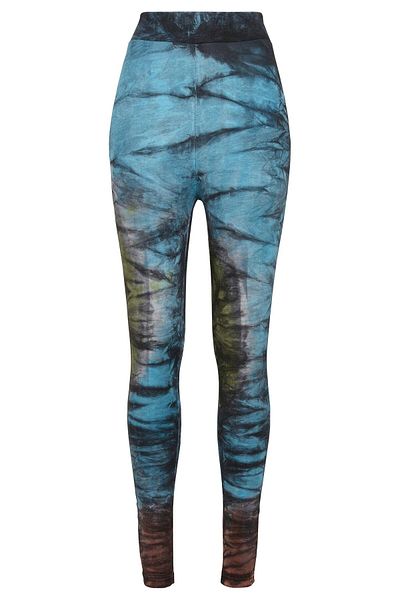 Urban Classics Damen Leggings mit hoher Taille und Batikmuster