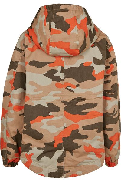 Urban Classics Damen Parka mit Camouflage-Muster