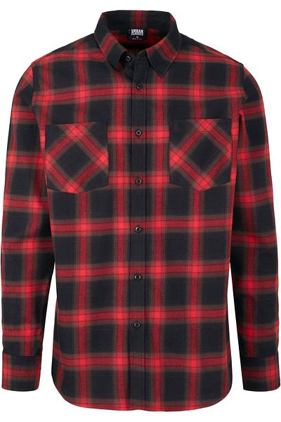 Urban Classics Herren Checked Flanell Shirt 6
