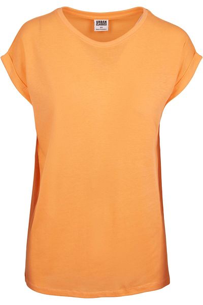 Urban Classics Damen T-Shirt mit verlängerter Schulterpartie für Damen