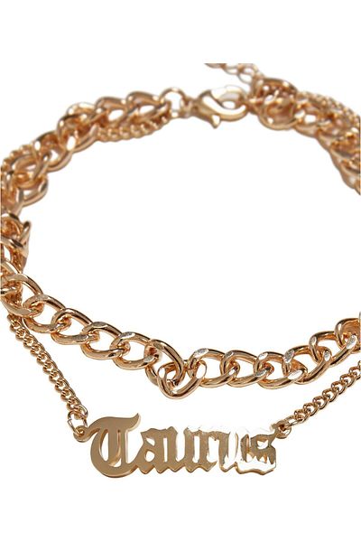 Urban Classics Accessoires Sternzeichen Goldenes Fußkettchen