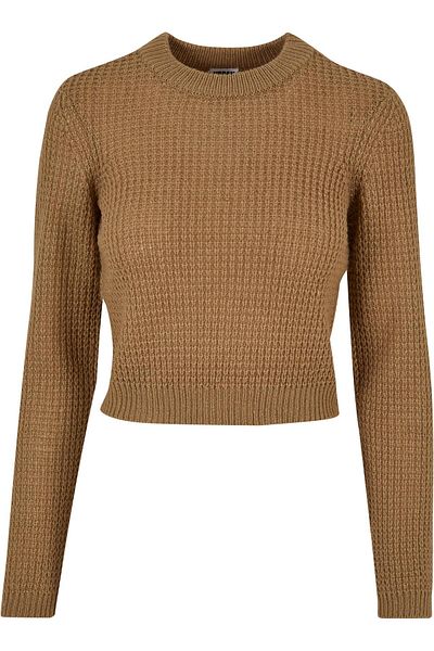 Urban Classics Damen Ladies Short Waffle Sweater