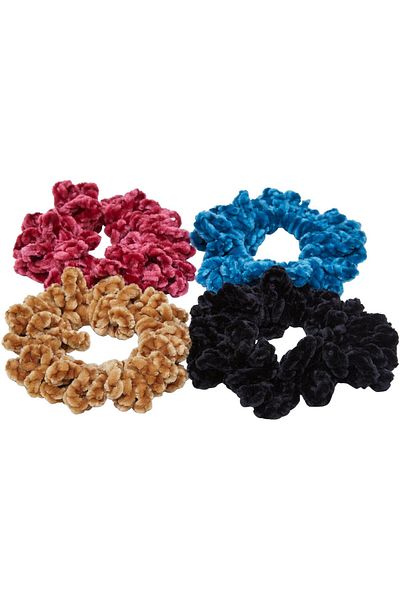 Urban Classics Accessoires Flauschige Scrunchies 4er-Pack