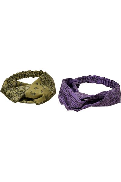 Urban Classics Aksesuarlar Bandana Baskılı Kafa Bandı 2'li Paket