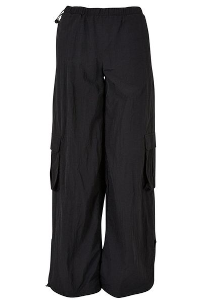 Urban Classics Breite Damen-Cargohose aus Crinkle-Nylon für Damen
