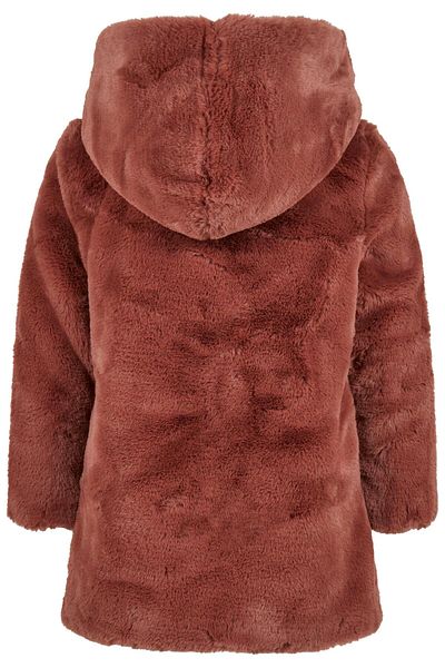 Urban Classics Damen Mädchen Teddymantel mit Kapuze