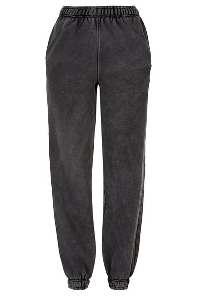 Urban Classics Damen Sweatpants mit hoher Taille und Stonewashed-Effekt
