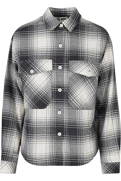 Urban Classics Damen Ladies Oversized Check Shirt