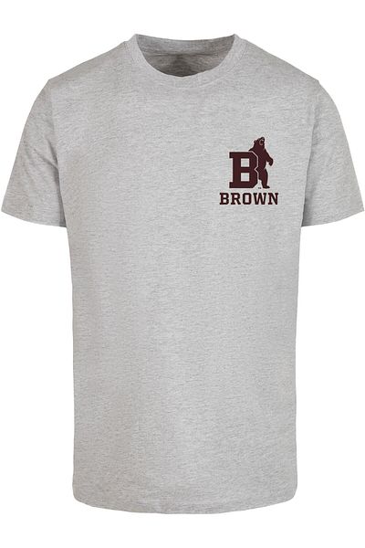 Merchcode Herren Brown University - Bear Initial T-Shirt
