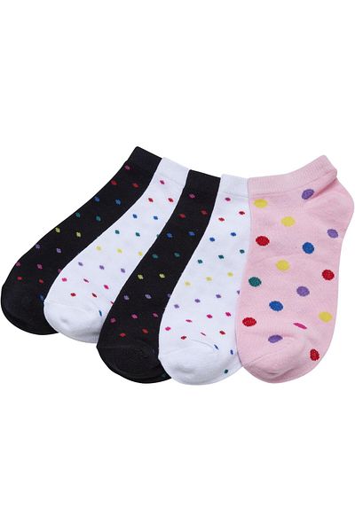 Urban Classics Unisex Füßlinge Rainbow Dots 5er-Pack