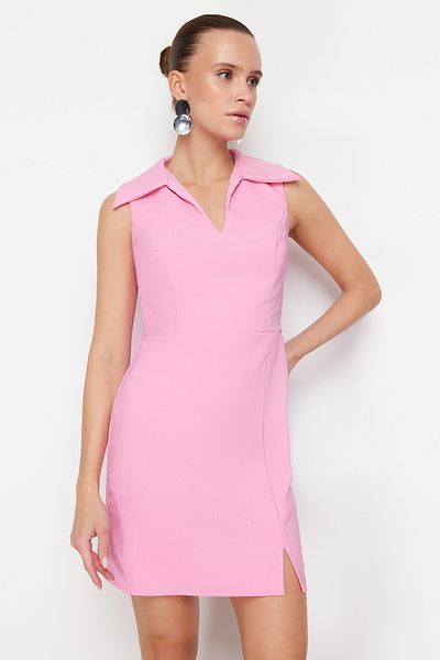 Trendyol Collection Rochie țesută mini bodycone roz TWOSS24EL00773