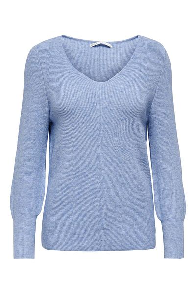 ONLY Frauen Pullover 15230147 Onlatıa V-ausschnitt Manschette Knt