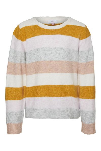 Vero Moda Girl Strickpullover VMPLAZA LS BLOCK BLOUSE GA BOO GIRL