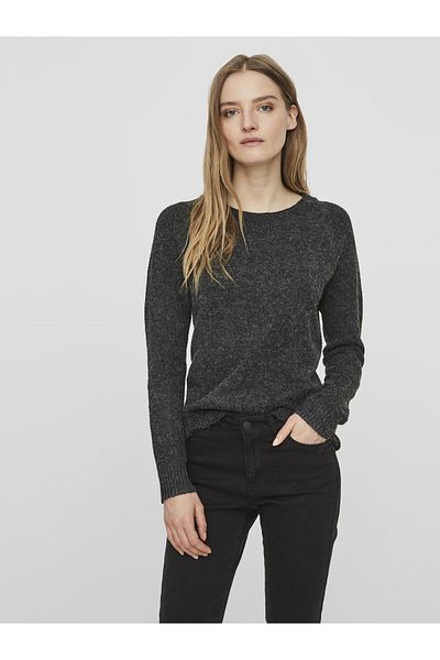 Vero Moda Melange-Pullover mit Rundhalsausschnitt für Damen VMDOFFY