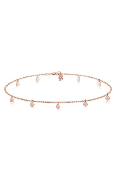 ELLI Halskette Choker Kette Geo Kreis Basic Matt Coin 925 Silber