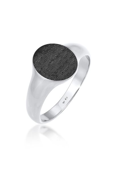 KUZZOI Ring Basic Cool Siegelring Herren Matt 925 Silber