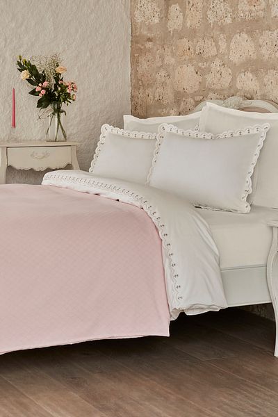 Karaca Home Lindsey Double Pique Powder