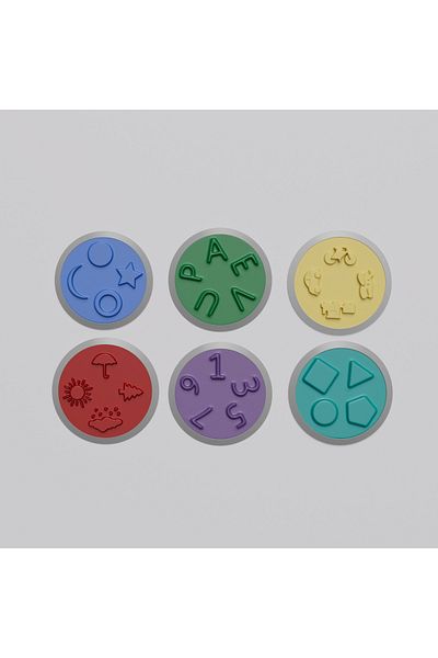 Duyu Atölyesi 6-Piece Plus Set Tactile Discs - Tactile Discs